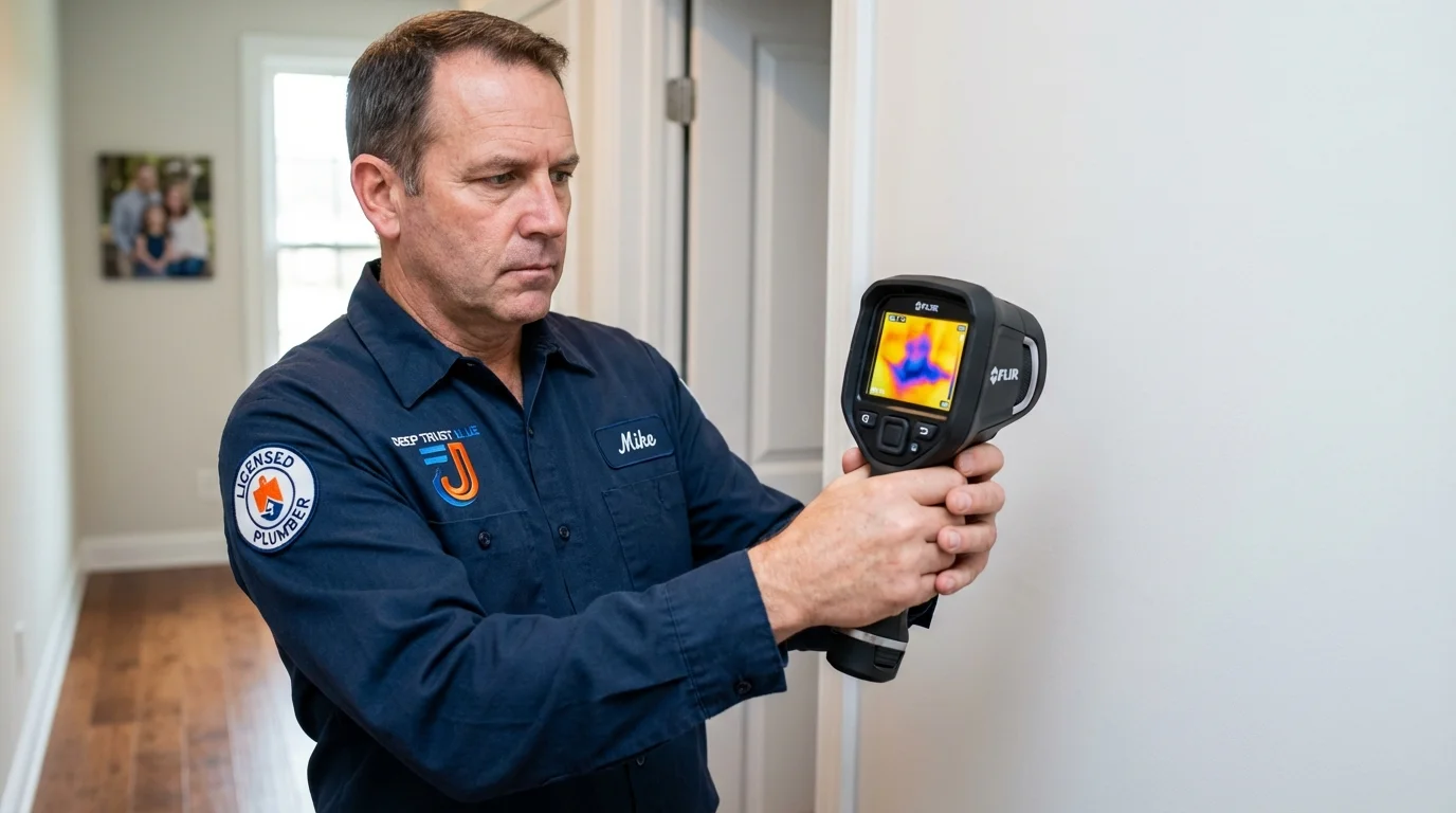 Thermal imaging leak detection by Johns Plumbing LLC in Overland Park